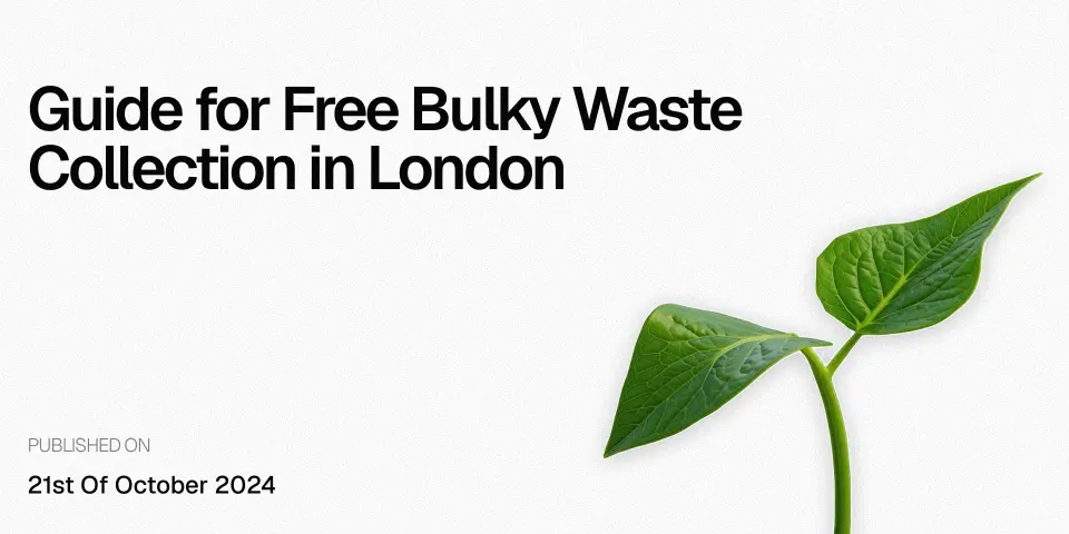 Guide for Free Bulky Waste Collection in London - Eco Waste Clearance
