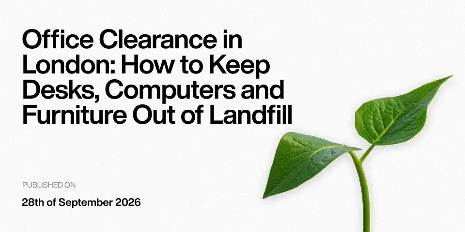 Office Clearance in London: How to Keep Desks, Computers and Furniture Out of Landfill